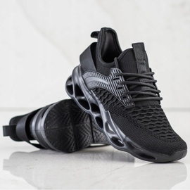 SHELOVET Crne modne tenisice crna 1