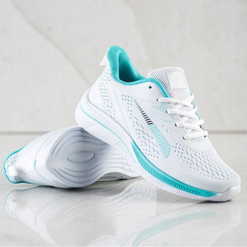 Bona Ažurne tenisice za Vison bijela zelena 1