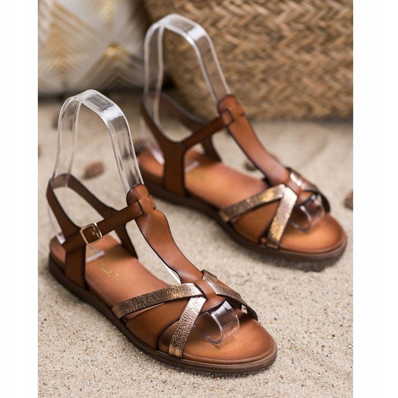 Sergio Leone Smeđe sandale Sergia Leonea smeđa 1