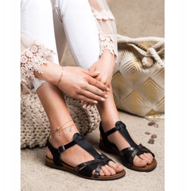 Sergio Leone Crne sandale iz Sergia Leonea crna 1