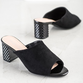 Elegantne papuče Sergio Leone crna 1