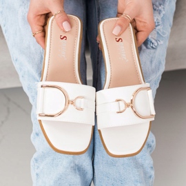 Seastar Elegantne papuče s ukrasom bijela 1