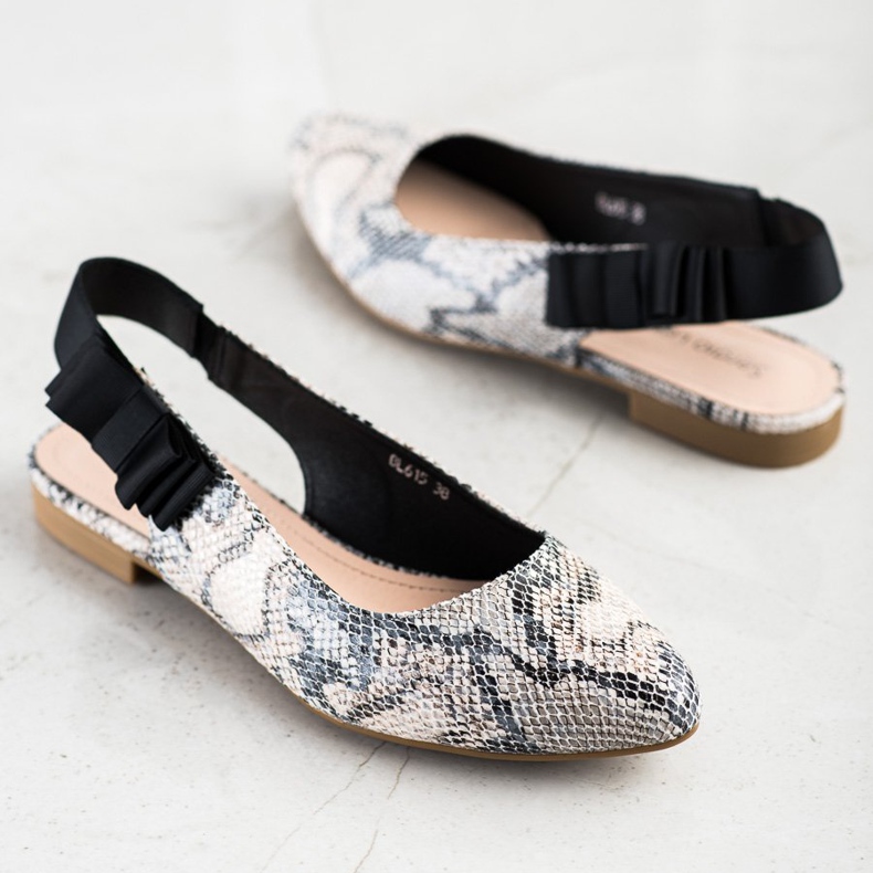 Sergio Leone Klizne pumpe s lukom raznobojna 2