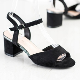 Crne sandale na šanku Sergio Leone crno 1