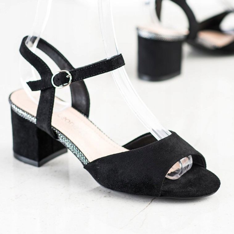 Crne sandale na šanku Sergio Leone crna 1