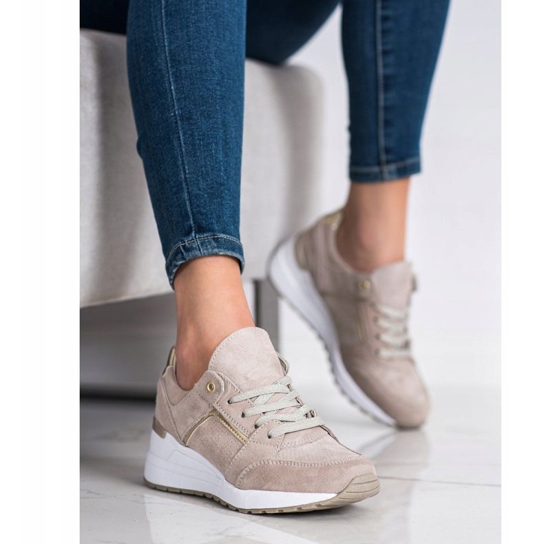 Filippo Bež kožne sportske cipele 1