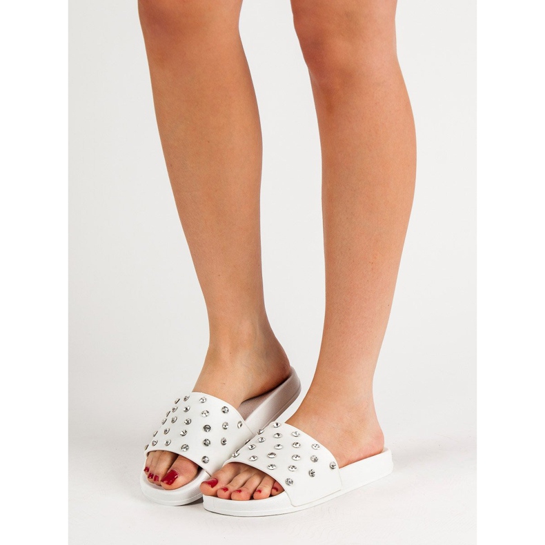 SHELOVET Udobne ženske papuče bijela 2