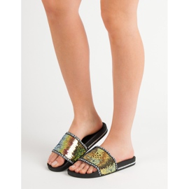 Seastar Papuče sa šljokicama višebojan žuta boja 2