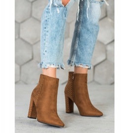 Seastar Čizme od antilopa s kubnim cirkonijem smeđa 2