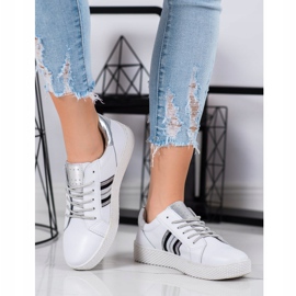 Filippo Kožne cipele na platformi bijela 1