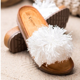 Seastar Bijele papuče s resama bijela 1