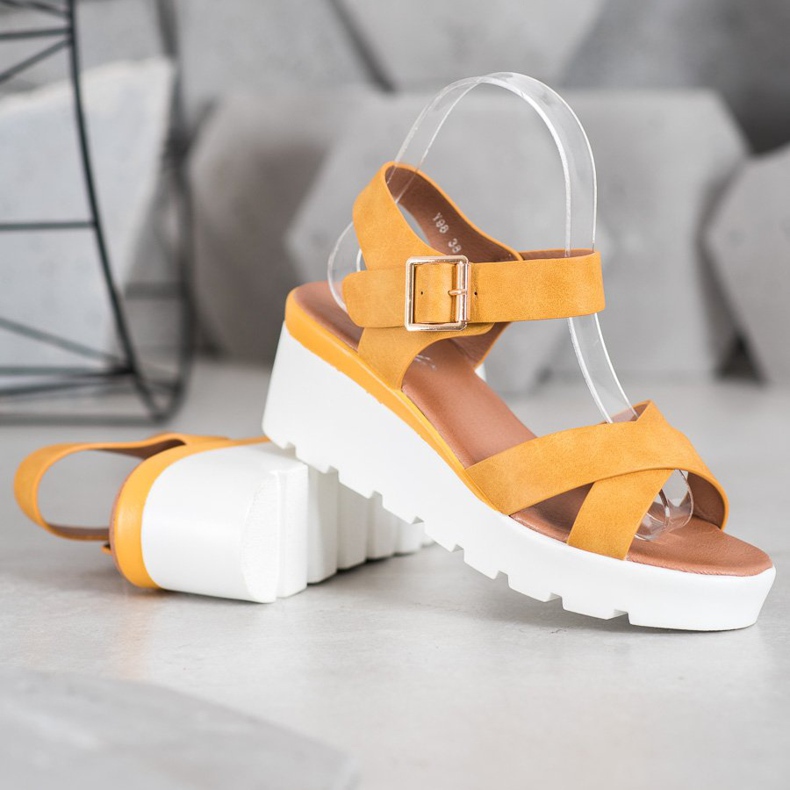 Weide Modne sandale žuta boja 1