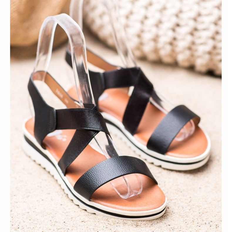 Weide Sandale na platformi crna 1