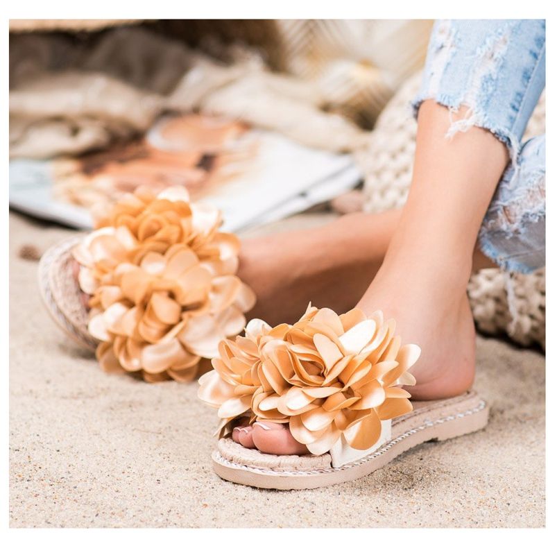 Anesia Paris Elegantne papuče bež 1