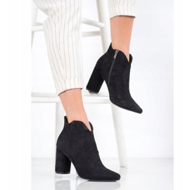 Filippo Elegantne čizme od antilopa crno 1