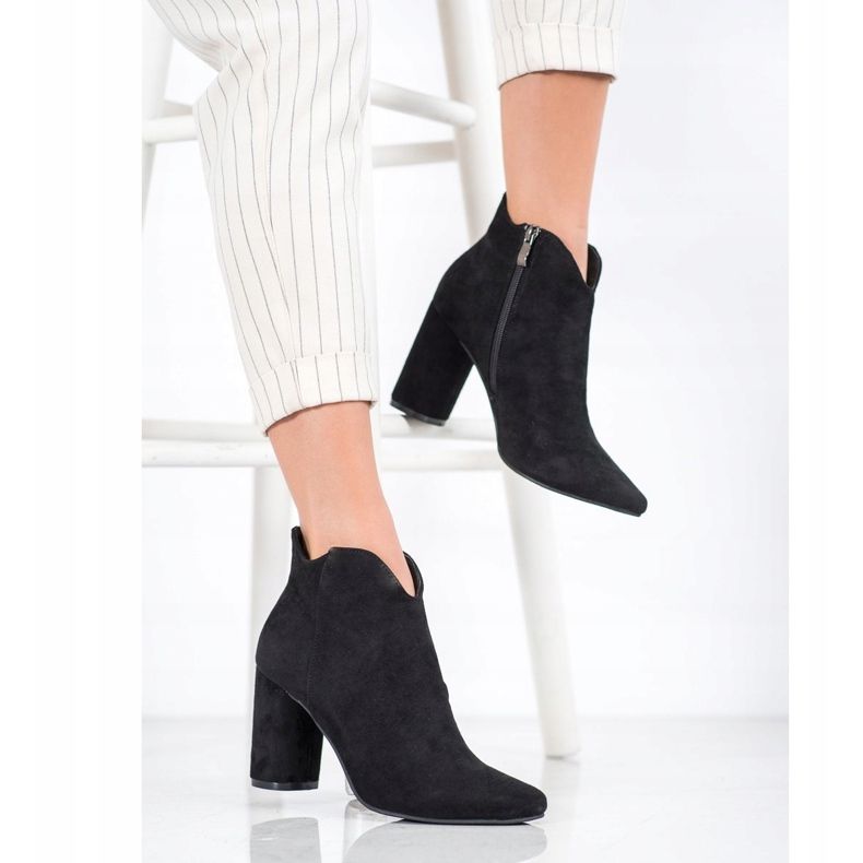 Filippo Elegantne čizme od antilopa crno 1