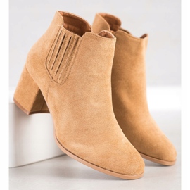 Bella Paris Kratke čizme od antilopa bež 2