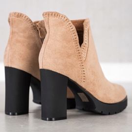 Bella Paris Čizme na visoku petu bež 1