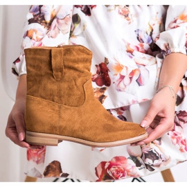 Seastar Tople kaubojske čizme na klin smeđa 2