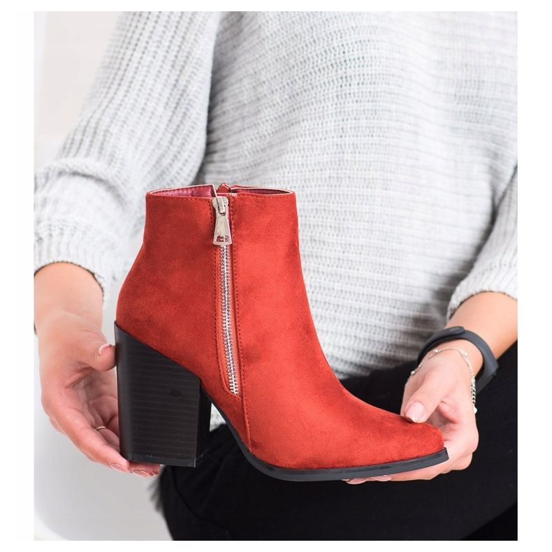 Marquiz Tople čizme s ukrasnim zatvaračem crvena naranča 1