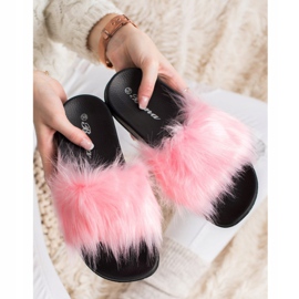 SHELOVET Elegantne papuče ružičasta 2