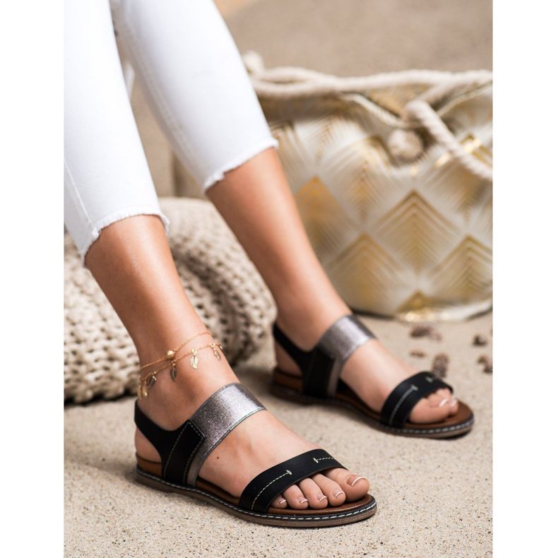 Sergio Leone sandale na klizanje crna 2