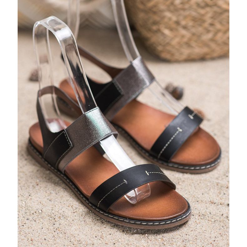 Sergio Leone sandale na klizanje crno 1