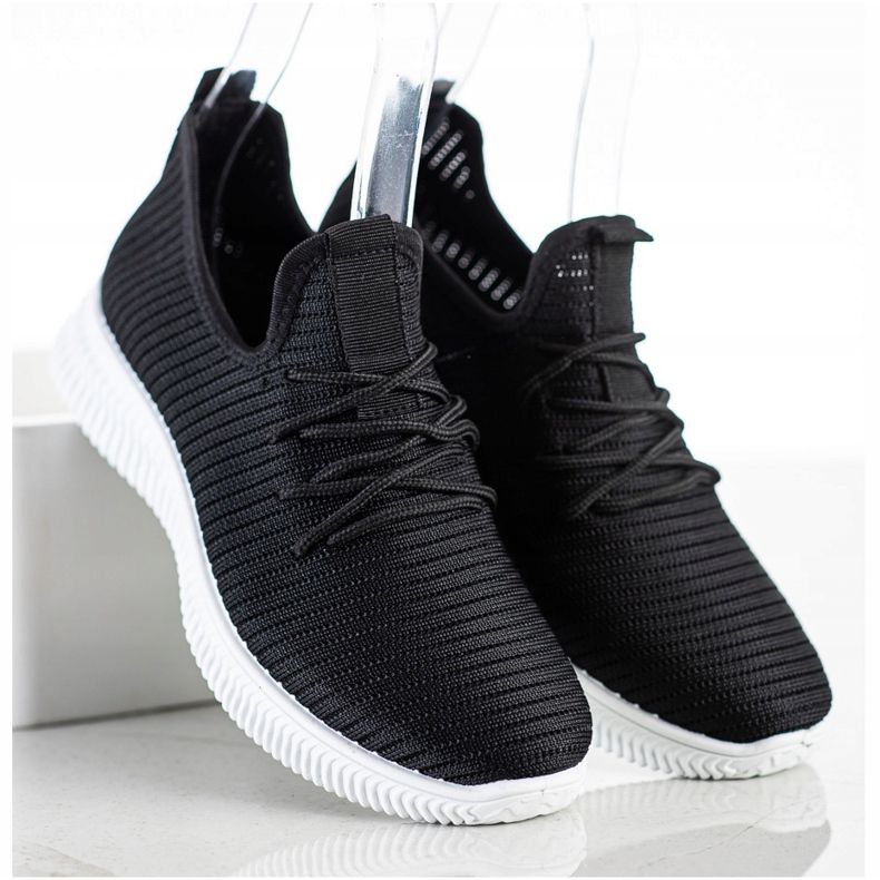 SHELOVET Udobne tenisice koje se navlače crno 1