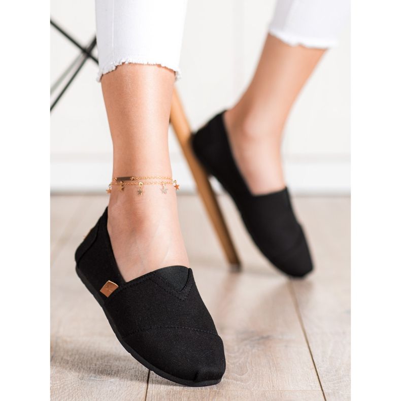 SHELOVET Crne tenisice koje se navlače crno 1