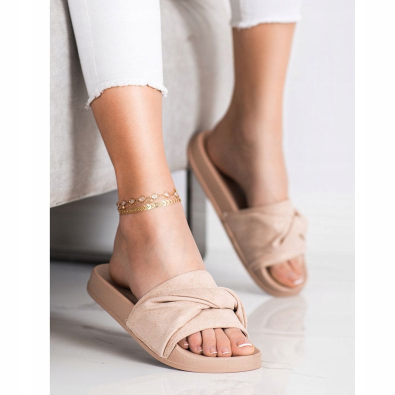 Udobne papuče od antilopa VINCEZA smeđa 2