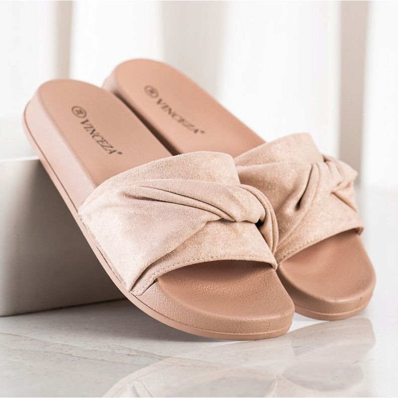 Udobne papuče od antilopa VINCEZA smeđa 1