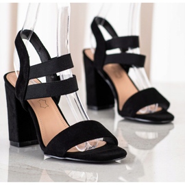 Evento Klizne sandale na šanku crna 1