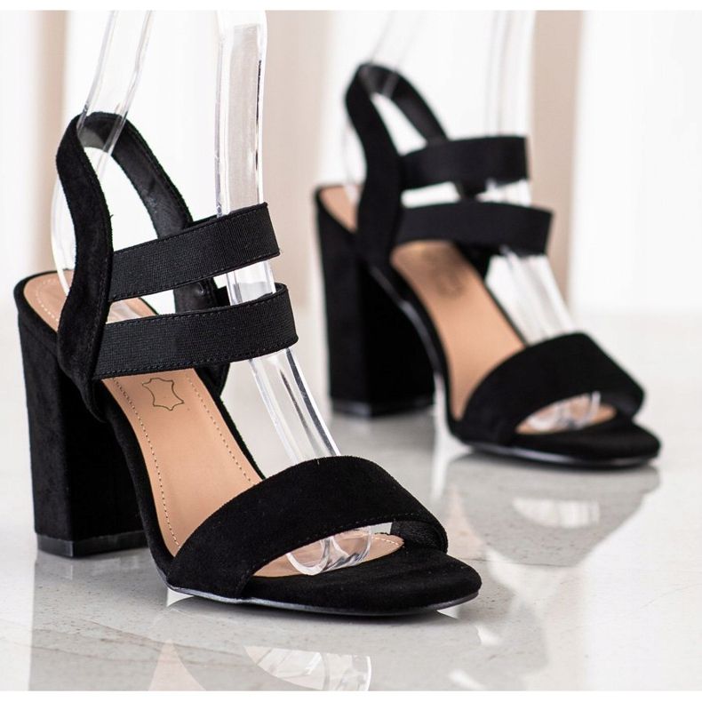 Evento Klizne sandale na šanku crna 1