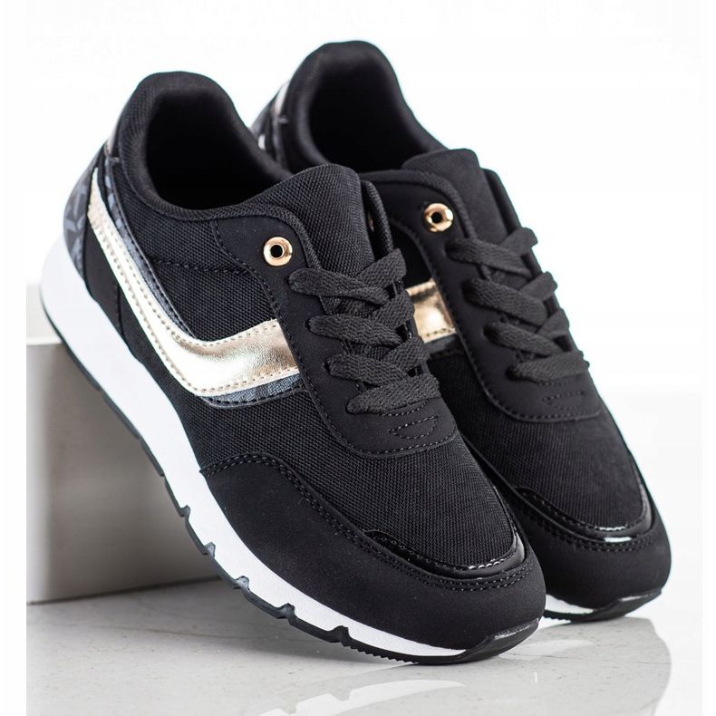 SHELOVET Crne sportske cipele crna 1