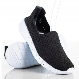 Sabatina Crni pleteni sliponi crno 1