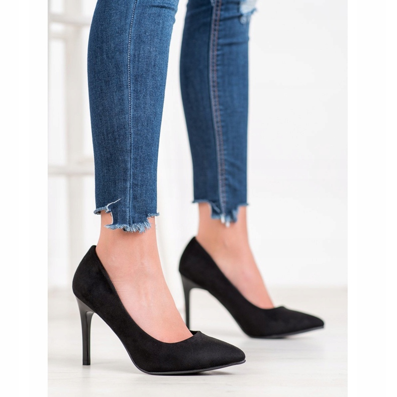 Gogo Elegantne crne štikle crno 2