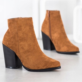 Marquiz Čizme na širokom postu smeđa 1