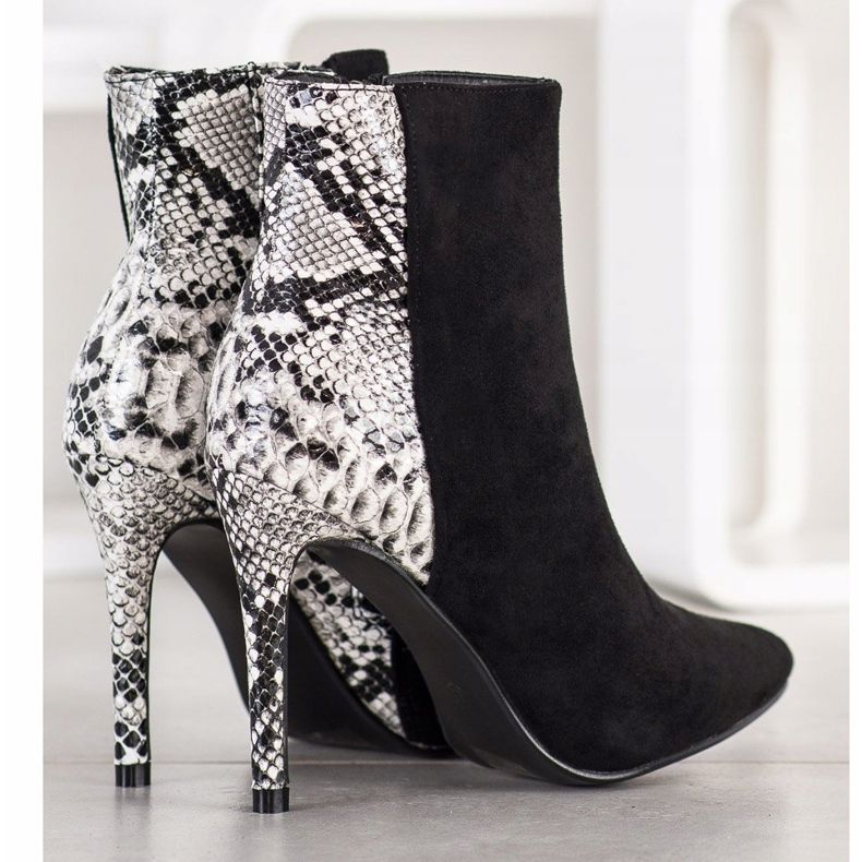 Small Swan Sexy Pin Snake Print crna 1