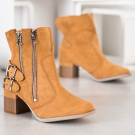 Bella Paris Camel modne čizme smeđa višebojan 1