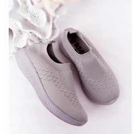 EVE Dječje sportske cipele Slip-On Grey School Trip siva 1