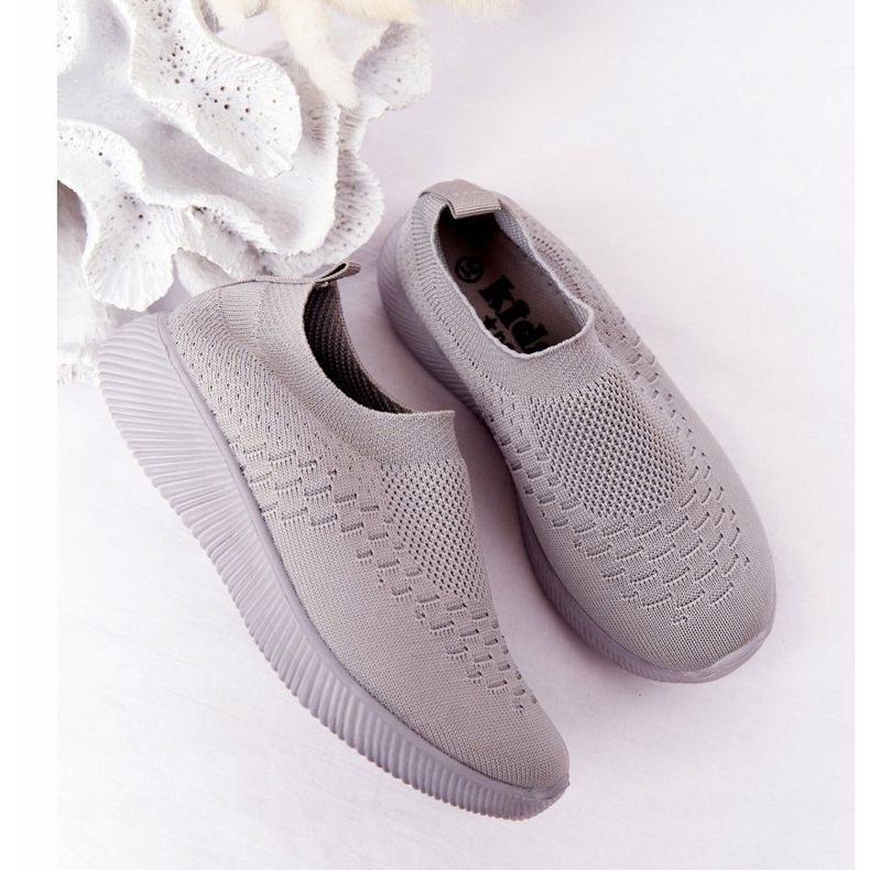 EVE Dječje sportske cipele Slip-On Grey School Trip siva 1