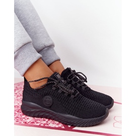 Ženske sportske cipele Memory Foam Big Star HH274298 Crna crno 1