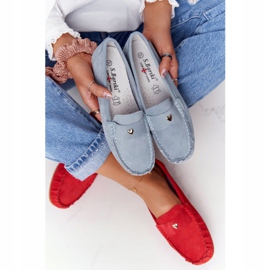 S.Barski Ženske mokasine od antilopa S. Barski Plava 2