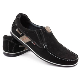 Kampol Muški ažur natikači za ljeto 53/3 / P crni bež 4