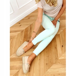 Espadrile s kamenjem bež 100-131-SC-1 Bež 2