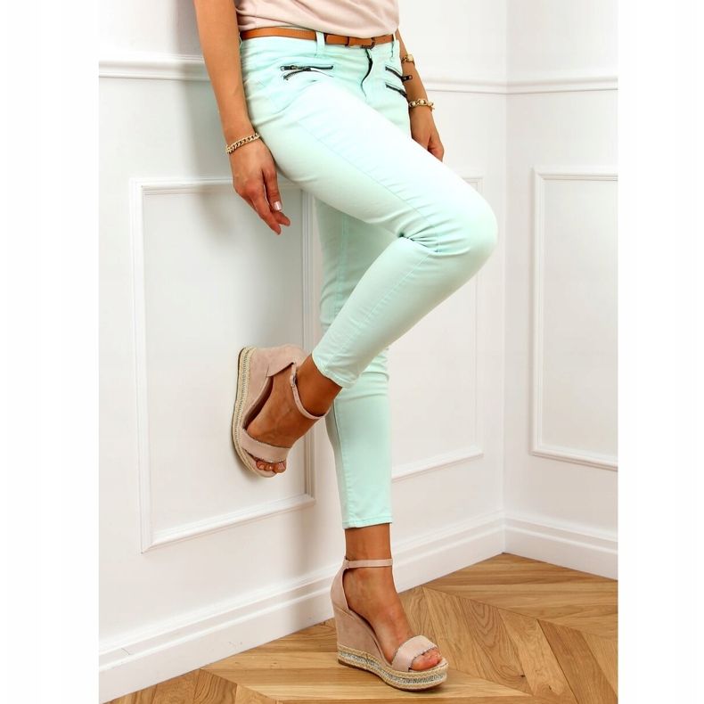 Sandale na bež klin LL6351 Goli 2