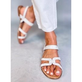 Srebrne ženske sandale H8-176 Srebrne srebro 1