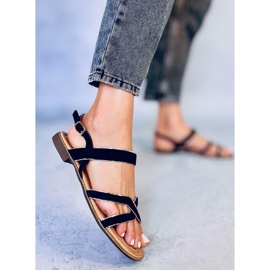 Crne ženske sandale H8-177 Crne crno 2