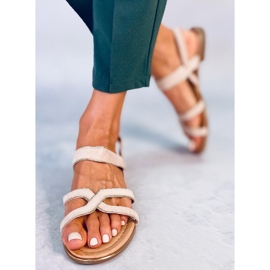 Ženske bež sandale H8-177 Bež 1