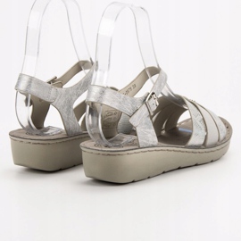 Evento Srebrne sandale siva 1